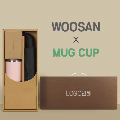 가르시아 3단 블랙곡자손 완전자동우산 +로하스 머그컵1P-세트