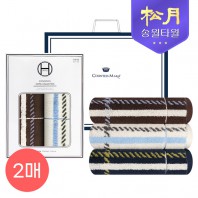 [송월타올] 카운테스라마 체크40 200g 2P 타올세트