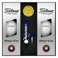 타이틀리스트 PRO V1x 6구 순금 볼마커 자석티세트