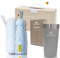 스탠리 브생건251호(스탠리 진공 파인트컵473ml+5단 6K UV암막양우산 파우치포함)