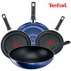 테팔 팬&냄비 PTFE 미드나잇 블루 4종세트 (프라이팬 24cm + 26cm + 28cm + 볶음팬 28cm)