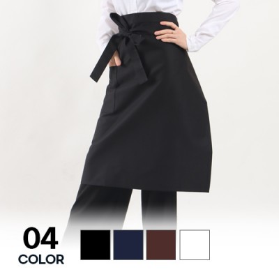 기본 미디 허리앞치마 남녀공용 주방 단체 유니폼