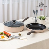 [RG] 크레마 IH 28후라이궁중전골팬+유리뚜껑 3P