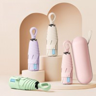 로페리아 카라비너 루프핸들 5단 초미니 우양산(UPF50+)+파우치(0220094)