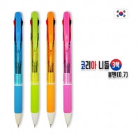 코리아 니들 3색 볼펜