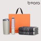 BOR 068 3단 우양산 텀블러 타올 2p세트 (로맨틱투톤+베이직+타올)