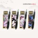 빛나 꽃나비 시리즈 자개 2종세트 (USB메모리+자개볼펜 3.0 16GB~128GB) 4종 이미지
