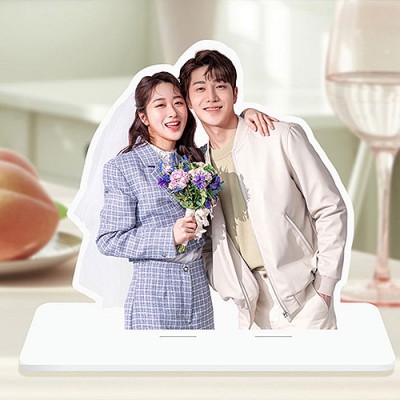 미니 등신대 중 90x220mm 실사 출력 매장 인물 스탠드 입간판