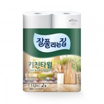 미래생활 잘풀리는집 키친타올 110매x2롤(번들포장)