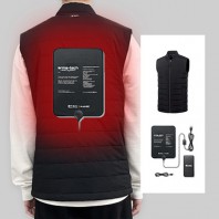남녀공용 고급 웰론 발열 경량 방한조끼 겨울 작업복 M~4XL
