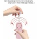 LED 후레쉬 랜턴+호신용 경보기 전자 호루라기 열쇠고리