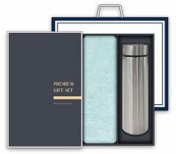 송월 프리미엄 텀블러세트 (라이트무지 1매 + 스마트텀블러 500ml 1개)