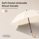 65 10k Soft pastel 감성 곡자 우산 (크림) *컬러인쇄 가능*