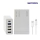 시크론 80W 고속 PD QC 멀티 USB 충전기 EN-898QPD