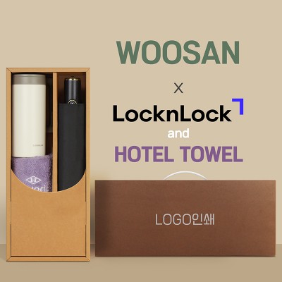 가르시아 3단60 10K 초고밀도 완전자동우산 +락앤락 테이블머그+협립호텔코마170타월-세트