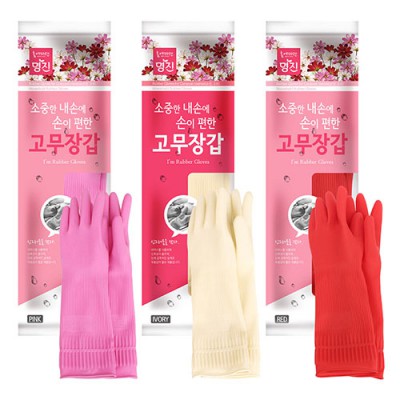 명진 손이 편한 고무장갑 (S/M/L/XL/XXL)