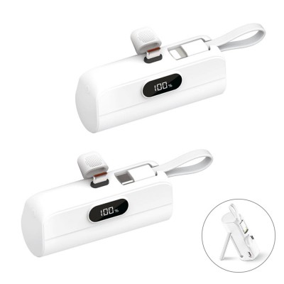2in1 20W PD 고속 LCD도킹형 보조배터리 EM-75