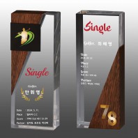 메탈 크리스탈 골프 트로피 S8A-246-34