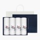 [송월타올] 120g 행복한 추석 4매 선물세트(쇼핑백)