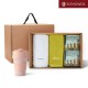 송월타올 리빙 기프트세트 32 (컬러풀타올 170g 2P + 실리콘텀블러500ml 2P)