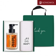송월 주방세제 기프트세트 11 (스누피 피너츠 180g 1P + 터블 포밍 주방세제 500ml 1P)