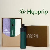 협립호텔코마170타월+협립3단55 암막 모던 완전자동 우양산+협립 무지에코백 세트