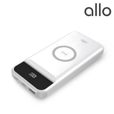 알로코리아 1005WPD LCD 디스플레이 고속 무선충전 보조배터리 10000mAh