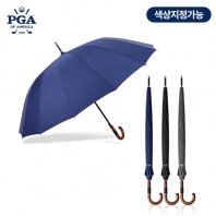 PGA 프리미엄16K 장인의손길 고급 곡자원목손잡이 장우산+케이스별도(0190234)