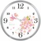 JS3265 플라워 크롬 벽시계
