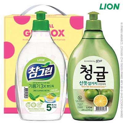참그린500용기 참그린청귤500용기 2종