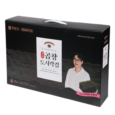 정담김 지편한세상 설 명절 곱창 도시락김 5g 20봉 정담 4호 선물세트 가정의달 [원산지:국산(전라남도)]