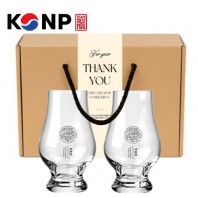 한국전통 K컬쳐 곤룡포 위스키잔 노징글라스 양주 니트잔 170ml 2P 선물세트