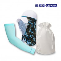 [레포마] 스트라이프 쿨토시  + 햇빛가리개 복주머니세트