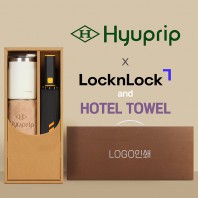 협립 3단60 슈퍼TEN(10K) 컨테이너 완전자동우산 +락앤락 메트로머그+협립40수호텔코마180타월-세트