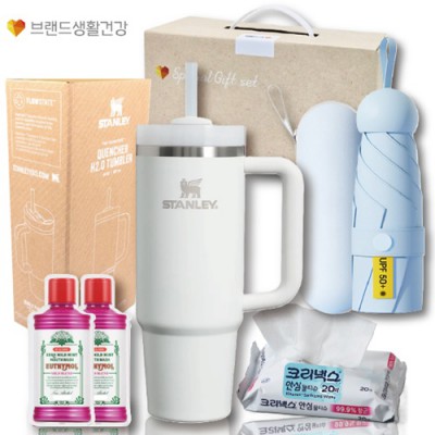 브생건38호(스탠리 퀜처887ml텀블러+5단 UV암막 양우산+유시몰 가글+크리넥스 안심물티슈)