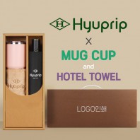 협립 3단 10K 고밀도 슈퍼 완전자동우산 +로하스 머그컵+협립40수호텔코마180타월-세트
