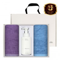 송월 생활공작소 3P 세트 (뱀부프리미엄무지 타올 2매 + 핸드워시 500ml 1개)