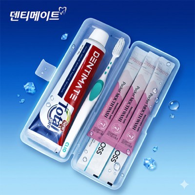 덴티메이트  휴대용 치약 칫솔 7종세트