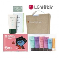 미니스 여행용 세면도구 썬크림 3종세트 (미니스6종+에센스선크림+미용휴지)