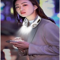 New 아이스 넥쿨러 넥밴드 선풍기+후레쉬 랜턴