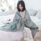 에코라이프 따뜻한 투포켓 단추 망토 담요(80*200) CB582