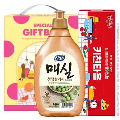 참그린매실500용기 빨아쓰는키친타올 2종세트
