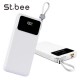 세인트비 케이블일체형 LED 고속보조배터리 10000mAh PBS100C