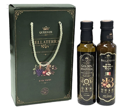 [퀸즈 벨라테라 혼합 2종]해바라기 250ml + 사과식초 애사비 250ml/2중포장