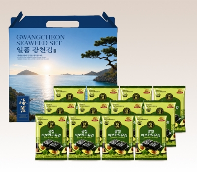 광천김 아보카도유 도시락김 12봉 선물세트