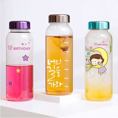 오보틀 1리터 대용량 메탈 트라이탄 젖병소재보틀 1000ml /풀칼라가능