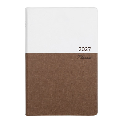 2027 AP19 양장 다이어리 32절 - 브라운